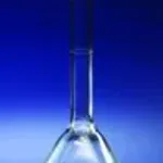 Merck Pyrex volumetric flask, with Pyrex ST stopper