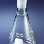 Merck Pyrex wide-mouth Erlenmeyer flask with joint