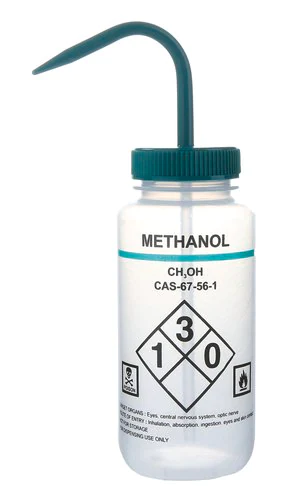 Merck Wide mouth safety labelled wash bottle
