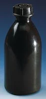 Merck BRAND amber narrow-mouth bottle, LDPE, with screw cap