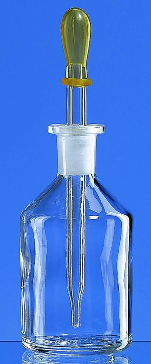 Merck BRAND glass dropping bottle with dropping pipette and rubber teat