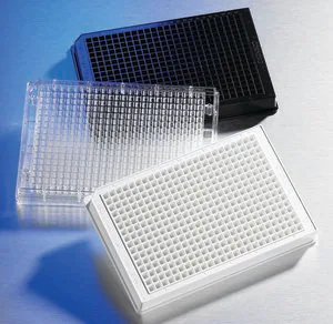 Merck Corning 1536 well plate, with generic barcode