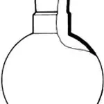 Merck Lenz round bottom flasks