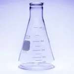 Merck Pyrex Erlenmeyer flask, heavy duty, narrow neck