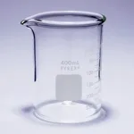 Merck Pyrex Griffin beakers, heavy duty, graduated