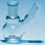 Merck Quickfit two-neck, round-bottom flasks