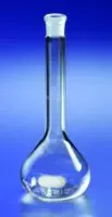 Merck Pyrex volumetric flasks with PE stopper