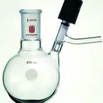 Merck Synthware reaction flask with high vacuum valve