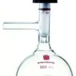 Merck Synthware storage flask with high vacuum valve and side arm