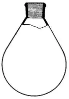 Merck Büchi evaporating flask, pear-shaped