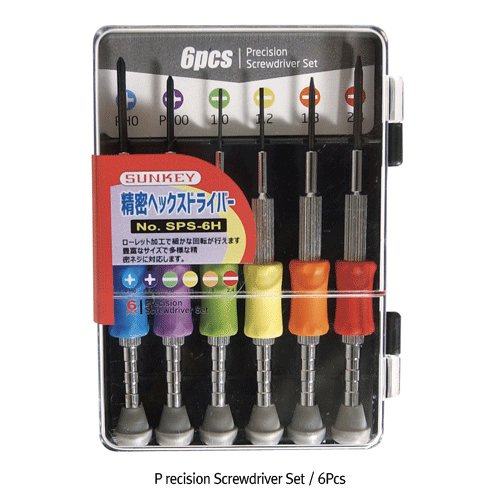 Daihan Science 시계용 정밀 드라이버 세트, Precision Screwdriver Set / 6Pcs