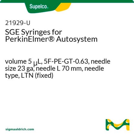 Merck SYRINGE SGE 5UL 0.63 OD FOR PE AUTOSAMP