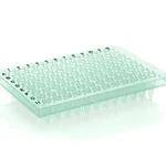 Thermo Fisher Scientific PCR Plate, 96-well, semi-skirted, flat deck, black lettering, green