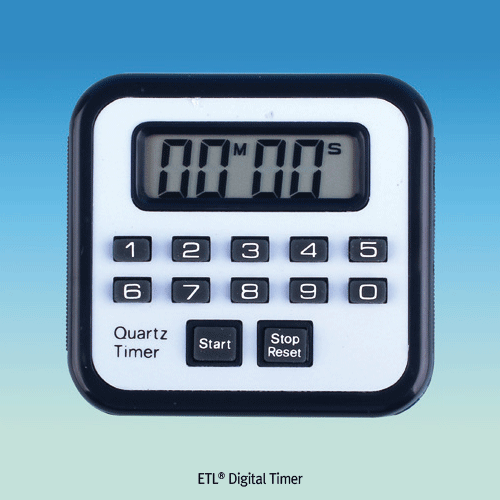Daihan Science ETL Digital Timer/Stopwatch, 100min 39sec, 1sec~99min 99sec<br>With Count-Up/Do