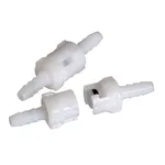 Thermo Fisher Scientific Miniature Quick-Disconnect Acetal Straight-through PP Coupling, 1/16 in.