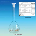 WITEG Premium A-class Batch Certificated Volumetric Flask