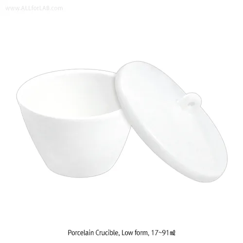 WITEG Glazed Porcelain Crucibles