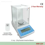 Daihan Science 자동 보정형 표준 분석/화학 저울 0.1mg max.220g Calibration Certificated Standard Analytical Balance