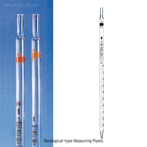 WITEG Premium Certified AS-and B-class SEROLOGICAL Measuring Pipet