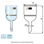 DURAN Glass Buchner Funnel with Perforated Plate