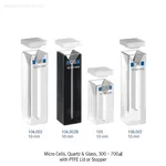 HELLMA Micro Cells Quartz & Glass 300 ~ 700㎕with PTFE Lid