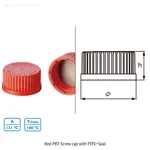 DURAN High-Temp. PBT Universal GL Screwcap with PTFE/Silicone Septa and ETFE Pour-Ring