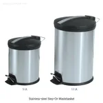 Stainless-steel Step-on Wastebasket