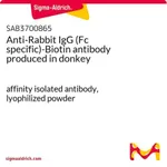 Merck Anti-Rabbit IgG (Fc specific)-Biotin antibody produced in donkey