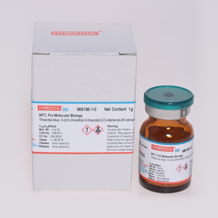 Himedia 3-(4,5- Dimethyl-2-thiazolyl)-2,5-diphenyl-2H-tetrazolium bromide)