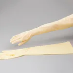 AS ONE KUALATEC Super Long Glove (Pair Type) 600mm, 쿠알라텍 수퍼롱 라텍스장갑(페어 타입) 600mm