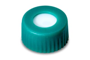 Waters Green, 12 x 32 mm Screw Neck Cap and PTFE/Silicone Septum, 100/pk