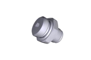 Waters Adapter, Straight, 6 mm - 1/4 in