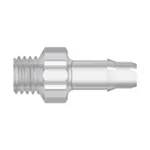 1/4-28 UNF Thread with 5/16` Hex to 400 Series Barb, .170` (4.3 mm) ID Tubing