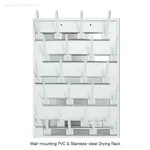 Daihan Science SciLab Wall-mounting PVC & Stainless-steel Drying Rack, Adjustable 24-Place<br>