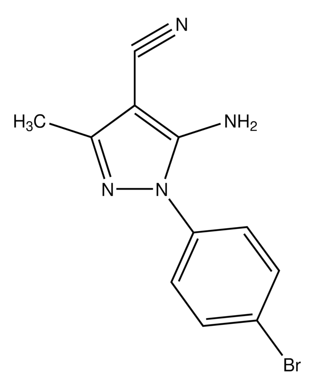 Merck 5-Amino-1-(4-bromophenyl)-4-cyano-3-methyl-1H-pyrazole