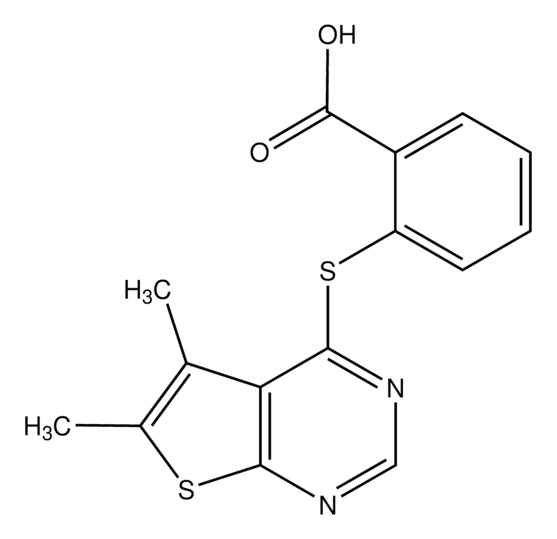 Merck 2-(5,6-Dimethylthieno[2,3-d]pyrimidin-4-ylsulfanyl)benzoic acid