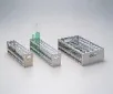 AS ONE SUS Test Tube Rack, 스테인리스 시험관스탠드(타공형)