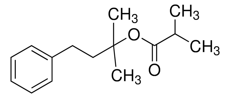 Merck Phenyl ethyl dimethyl carbinyl isobutyrate