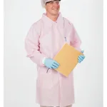 Thermo Fisher Scientific General Protection Disposable SMS Pink Lab Coats