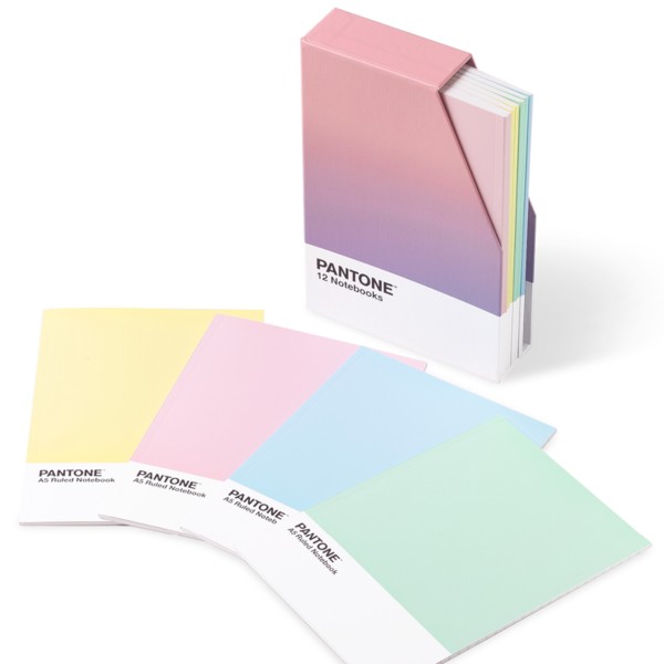 OFFICENEX 팬톤 A5 제본 노트 12권 세트