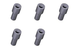Waters Compression Screw, 1/8 in, Tefzel,  5/pk