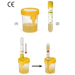 Daihan Science mediclin 120㎖ PP Convenient Specimen Container and 10㎖ PET Vacuum Tube, CE Cert