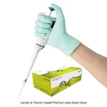 Daihan Science UniGloves Lanolin & Vitamin Coated Premium Latex Exam Glove, Lano-E TM , Textur