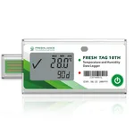 FRESHLIANCE 디스플레이가 있고 사용자 설정이 가능한 일회용 온습도 데이터로거
