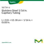 Merck 0.030IN ID SS TUBING, 1/16IN OD, 30CM