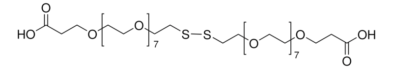 Merck 4,7,10,13,16,19,22,25,32,35,38,41,44,47,50,53-Hexadecaoxa-28,29-dithiahexapentacontanedioic acid