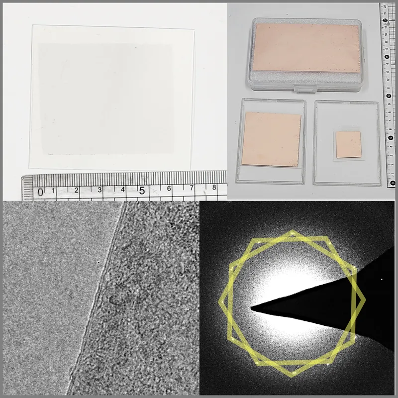 Hexaenergy 이중층 CVD 그래핀 on quartz