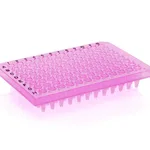 Thermo Fisher Scientific PCR Plate, 96-well, semi-skirted, flat deck, black lettering, purple