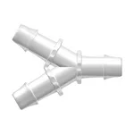 Y Tube Fitting with 500 Series Barbs, 1` (25.4 mm) ID Tubing