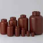 AS ONE PE Wide-mouth Bottle, Brown, PE 광구병 (갈색)